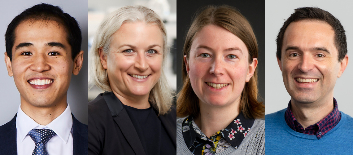 Compilation image of four researchers